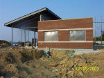 This is a thumbnail photograph showing the construction progress of the FACT Transfer Center